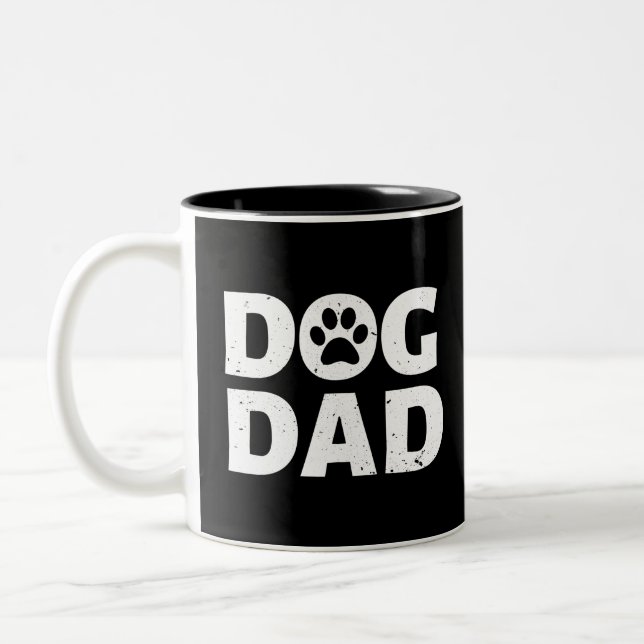 Tasse 2 Couleurs Papa Chien (Gauche)