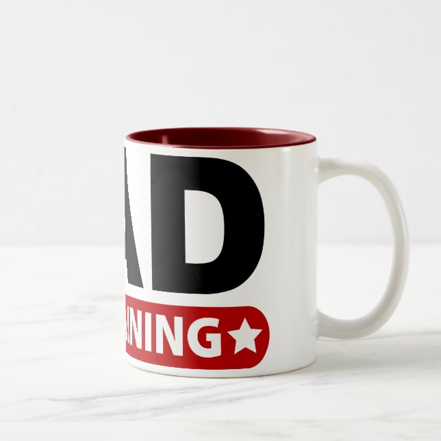 Tasse 2 Couleurs Papa dans la formation (Droit)