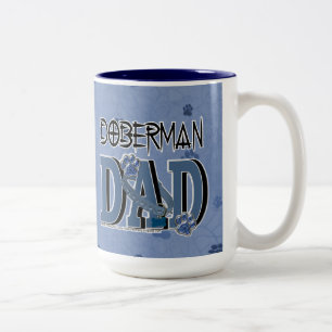 Tasse 2 Couleurs PAPA de dobermann