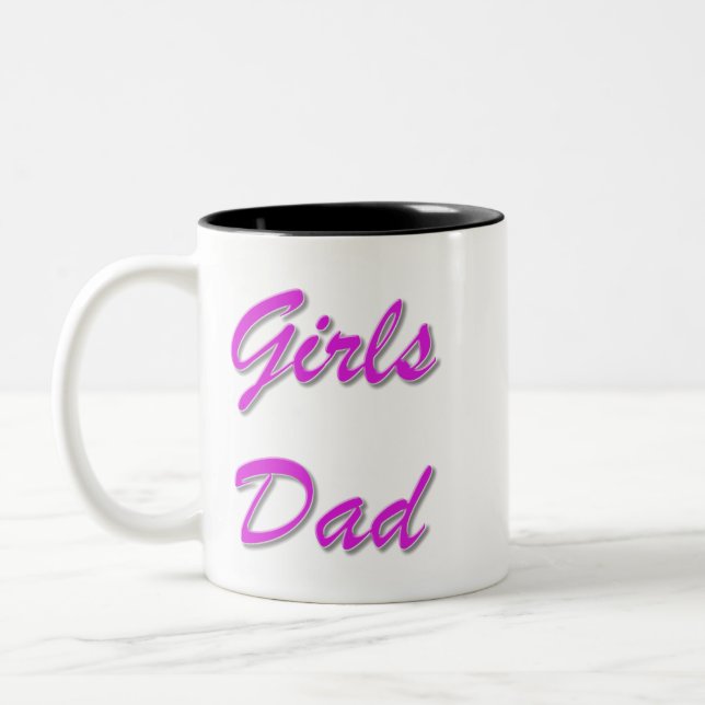 Tasse 2 Couleurs Papa de filles (Gauche)