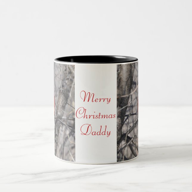 Tasse 2 Couleurs Papa de Joyeux Noël (Centre)