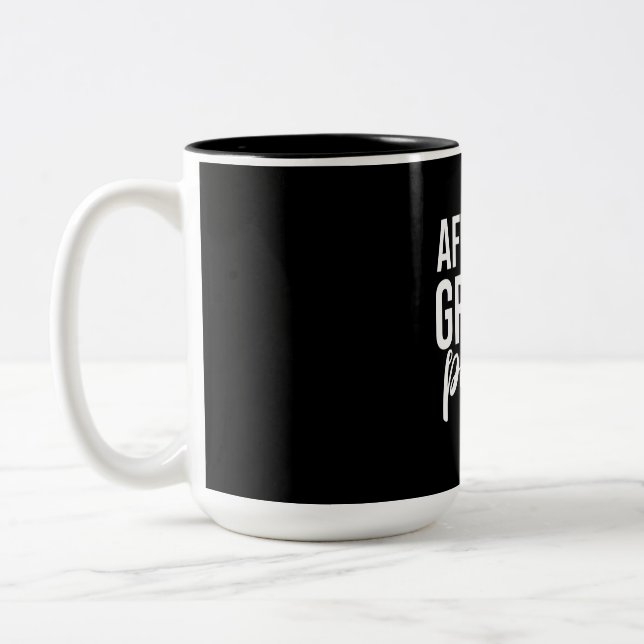 Tasse 2 Couleurs Papa de perroquet gris africain (Gauche)