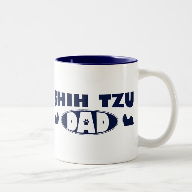 Tasse 2 Couleurs Papa de Shih Tzu (Droit)