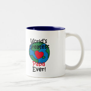Tasse 2 Couleurs Papa du monde au cœur exceptionnel