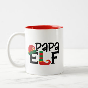 Tasse 2 Couleurs Papa Elf