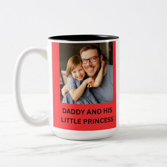 TASSE 2 COULEURS PAPA ET SA PETITE PRINCESSE (Gauche)