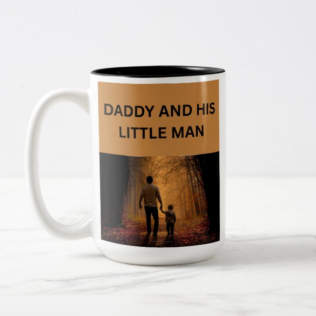 Tasse 2 Couleurs Papa et son petit homme (Gauche)