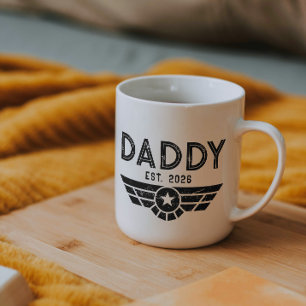 Tasse 2 Couleurs Papa établi Nouvelle Année de Père Aviation