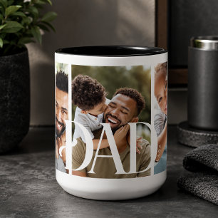 Tasse 2 Couleurs Papa Établit Photo