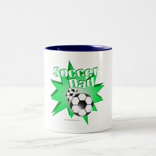 Tasse 2 Couleurs Papa Footballeur (Centre)