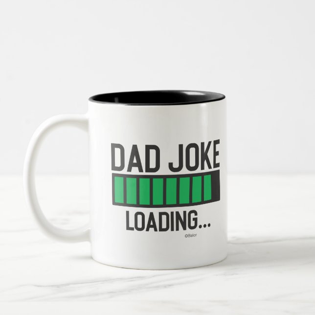 Tasse 2 Couleurs Papa, Joke Chargement... (Gauche)