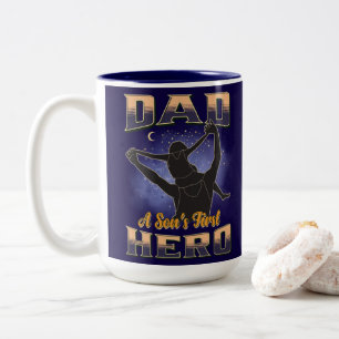 Tasse 2 Couleurs Papa, le premier héros d'un fils