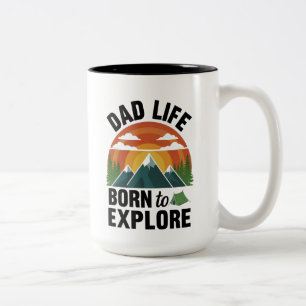 Tasse 2 Couleurs Papa Life Est Né Pour Explorer
