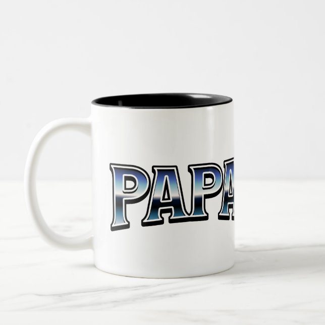 Tasse 2 Couleurs Papa Mug, Papa Coffee Cup, Cadeau pour Papa (Gauche)
