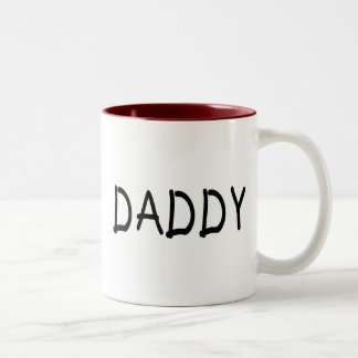 Tasse 2 Couleurs Papa (noir)
