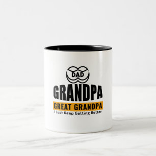 Tasse 2 Couleurs Papa Papy Grand-papi Je Continue À Faire Du Bêta