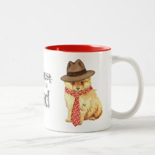Tasse 2 Couleurs Papa Pomeranien