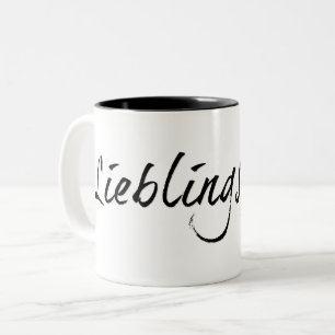 Tasse 2 Couleurs Papa préféré - écriture noire 00001