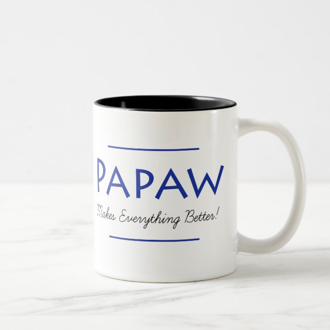 Tasse 2 Couleurs Papaw Rend Tout Mieux (Droit)