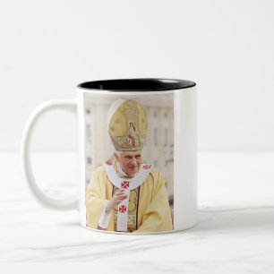 Tasse 2 Couleurs Pape Benoît XVI
