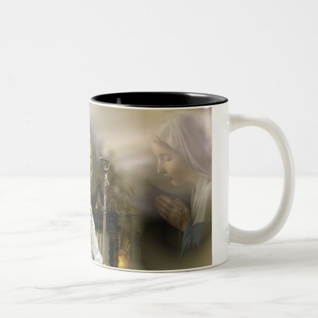 Tasse 2 Couleurs Pape Jean Paul II (Droit)
