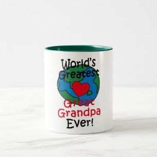 Tasse 2 Couleurs Papé le plus grand du monde cœur
