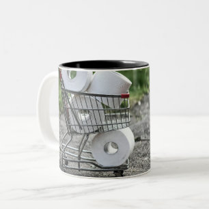 Tasse 2 Couleurs Papier de toilette Covid Shopping