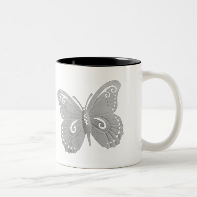 Tasse 2 Couleurs Papillon (Droit)