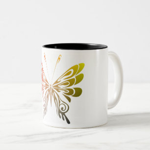 Tasse 2 Couleurs Papillon