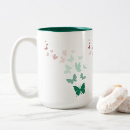 Tasse 2 Couleurs Papillon