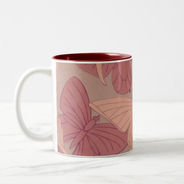 Tasse 2 Couleurs Papillon Art nouveau (Gauche)