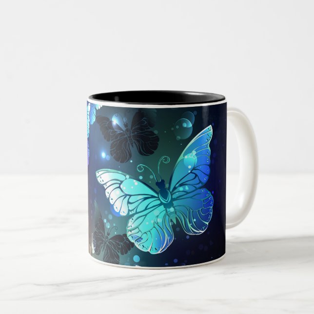 Tasse 2 Couleurs Papillon de nuit (Devant droit)