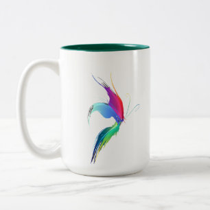 Tasse 2 Couleurs Papillon de peinture Abstrait