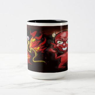 Tasse 2 Couleurs Papillon et démon