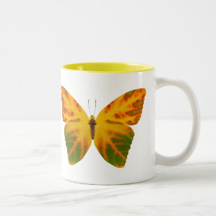 Tasse 2 Couleurs Papillon feuille Aspen 1