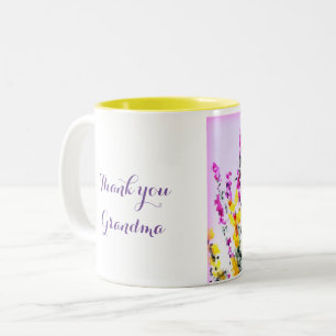 Tasse 2 Couleurs Papillon Floral Heather Gorse Personnalisé
