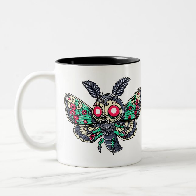Tasse 2 Couleurs Papillon gothique (Gauche)