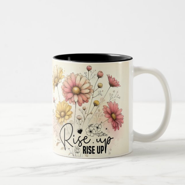 Tasse 2 Couleurs Papillon Inspirant Wrap (Droit)