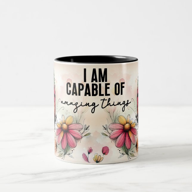 Tasse 2 Couleurs Papillon Inspirant Wrap (Centre)