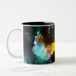 Tasse 2 Couleurs Papillon lumineux et papillons de nuit