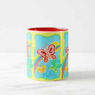 Tasse 2 Couleurs Papillon Tasse-Lumineux et gai