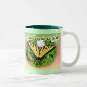 Tasse 2 Couleurs Papillon Tiger Swallowtail Chaque jour est un cade