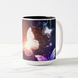 Tasse 2 Couleurs Papillons de nuit lumineux