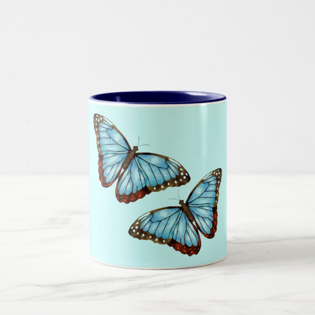Tasse 2 Couleurs Papillons sauvages (Centre)