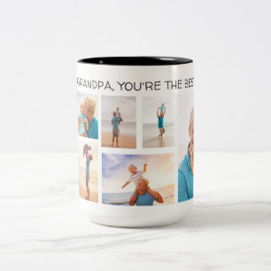 Tasse 2 Couleurs Papinou Vous êtes le Meilleur 8 Collage de Photos