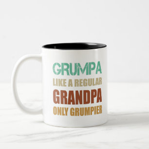 Tasse 2 Couleurs Papounet comme un grand-père normal mais plus grin