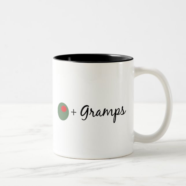Tasse 2 Couleurs Papy olive (Droit)