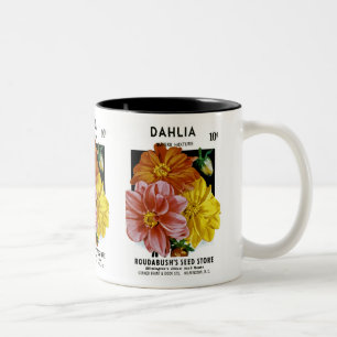 Tasse 2 Couleurs Paquet de semences Vintage Dahlia