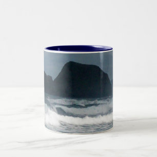 Tasse 2 Couleurs Paradis tropical océanique de la côte hawaïenne