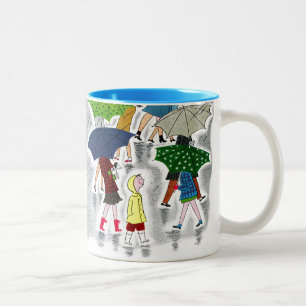 Tasse 2 Couleurs Parapluies